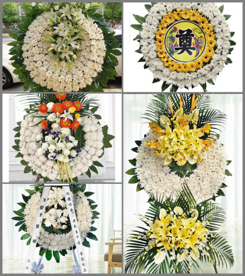 湖南永州零陵区菱角塘镇对门岭村花圈速递